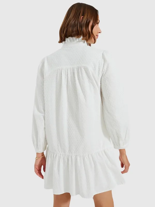 Tuckernuck Palmerston Swiss Dot 3/4 Sleeve Dress XL - Image 2