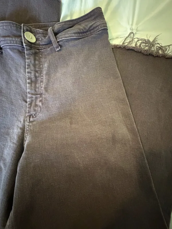 ZARA Purple Jeans Wide-Leg - Image 3