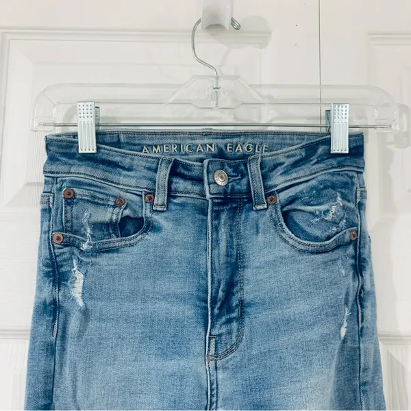 American Eagle High Rise Jegging Jeans 00 Short - Image 4