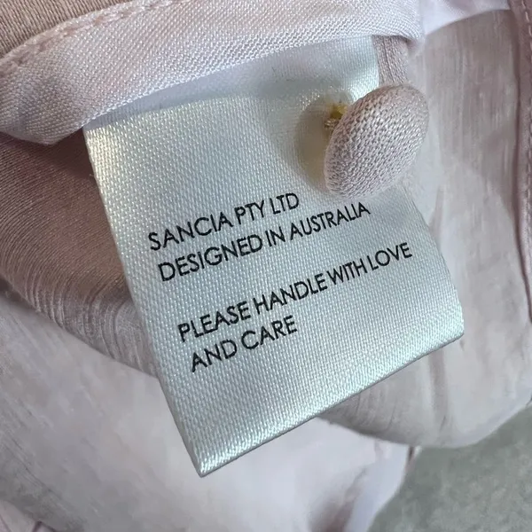 Sancia THE SOELI SHIRT Linen button up‎ blouse size medium - Image 5