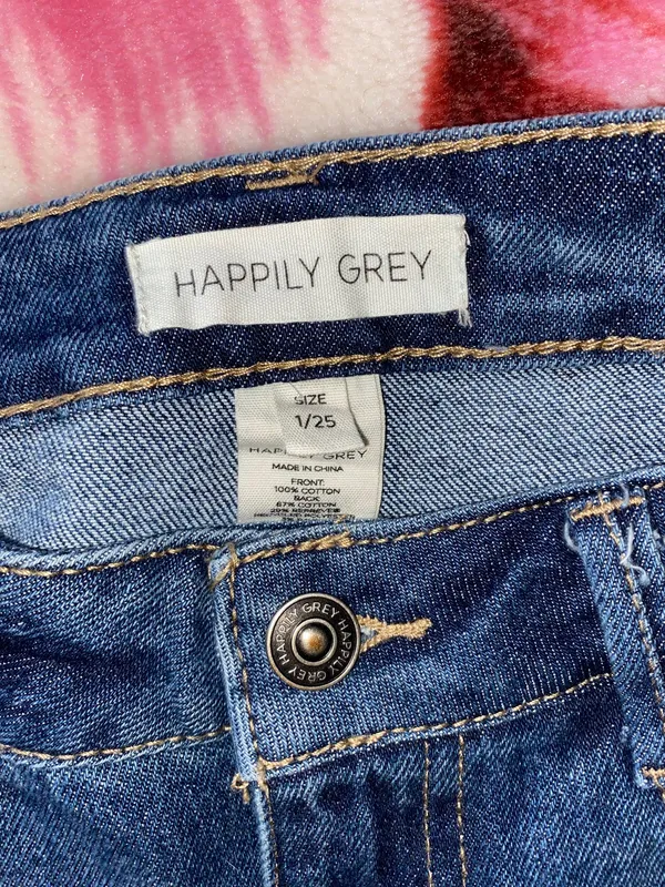 Happily Grey Denim Shorts - Image 4