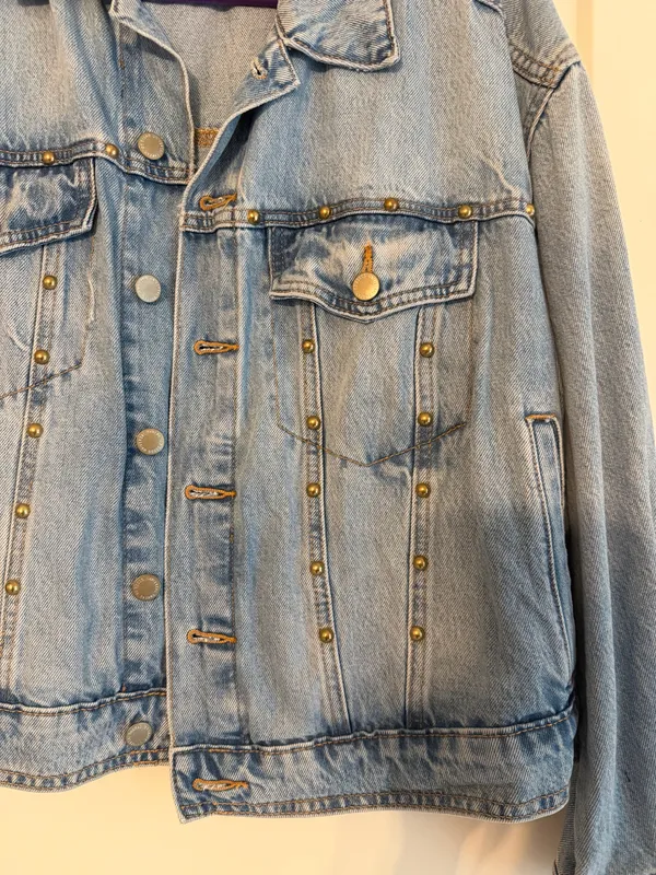 Universal Threads Studded Denim Jacket - Image 4