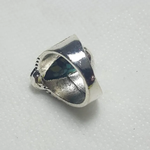 Vintage Tibet Silver Turquoise Ring Size - 6 RGN - Image 3