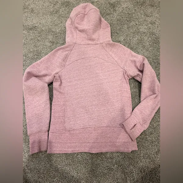 Lululemon Full Zip Scuba Hoodie - Pink Light Cotton Fleece - Image 3