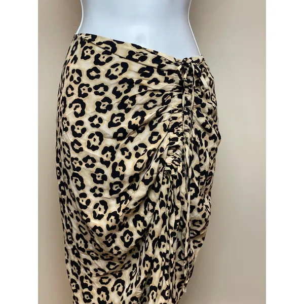 Sanctuary NWT Size S Animal Print Asymmetrical High Low Maxi Skirt - Image 3