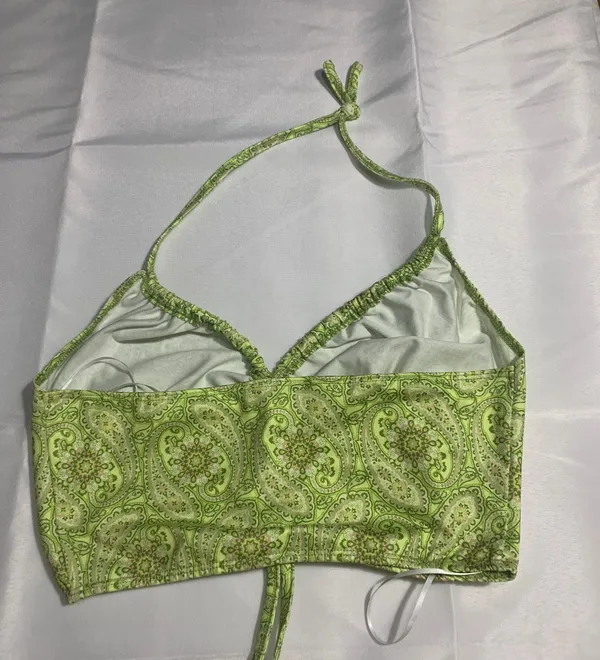 Lime Crop top.  Size 2 - Image 4