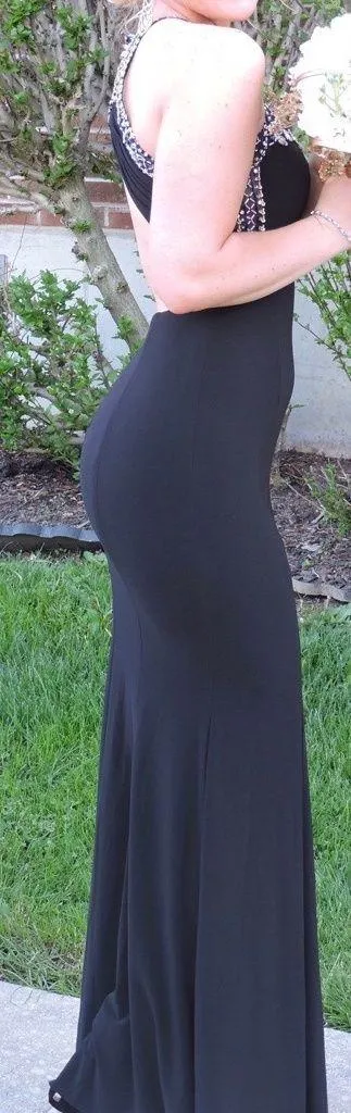 Prom Dress Black Size 0 - Image 3