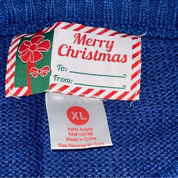 Unbranded ugly sweater Blue Size XL - Image 6