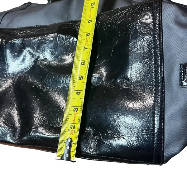Victoria's Secret Duffle Bag Womens Large Black Nylon Leopard Lining Travel - Image 7