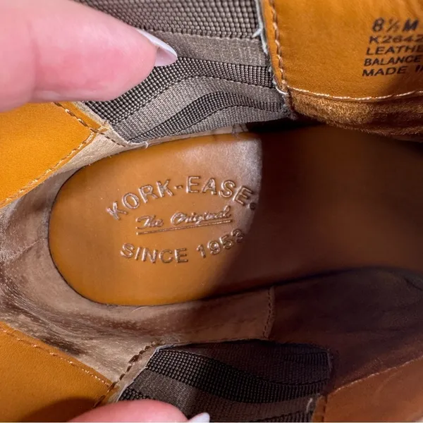 Kork-ease Velma Brown Leather Ankle Boots Size 8.5‎ - Image 4