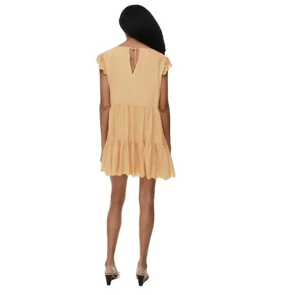 Aritzia Wilfred sidonie apricot peach dress Medium - Image 4