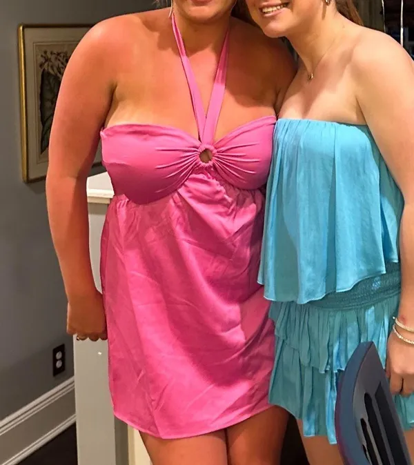 MORE TO COME Kristen Halter Mini Dress in Pink - Image 16