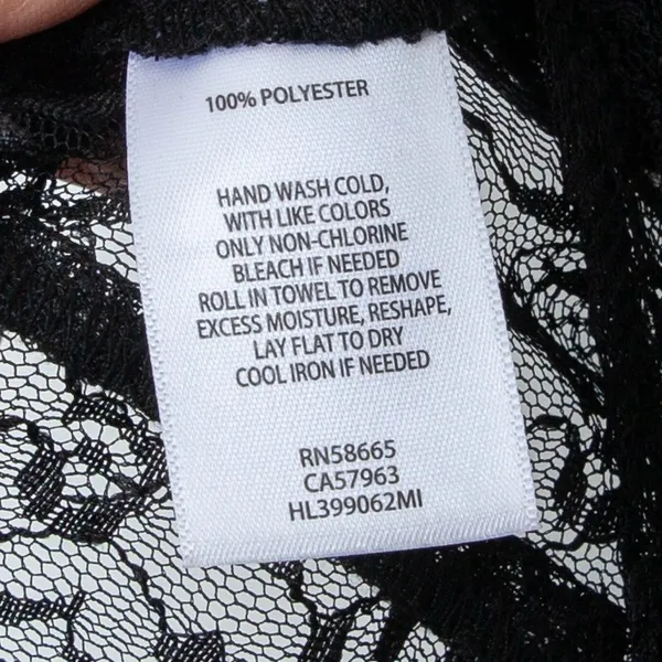 Chelsea28 Womens Lace Sheer Top Size S Black Flutter Sleeve Whimsigoth Witchy‎ - Image 6