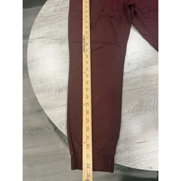 Levi's Burgundy Paperbag Jogger Pants Women's Small Stretch Pull On - Image 5