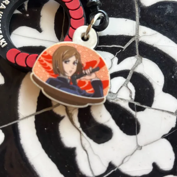 Jujutsu Kaisen Nobara Kugisaki Kura Sushi‎ & Blue Lock Rensuke Kunigami Keychain - Image 4