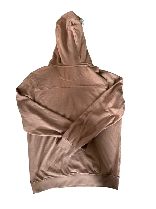 Kimes Ranch "Side Winder" Hoodie S Colorblock Western Style Brown Cream Cotton - Image 3