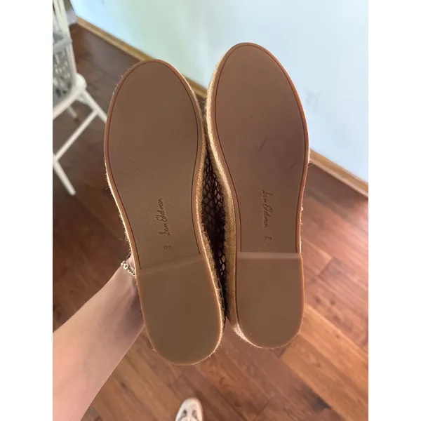 SAM EDELMAN Mackie Mesh Woven Espadrilles in Cafe Noir Size 10.5 - Image 7