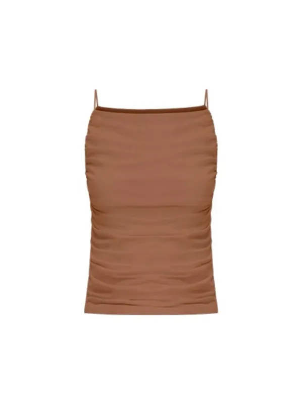 Loft Ruched Apron Neck Top‎ in Coconut Grove Size XL - Image 2