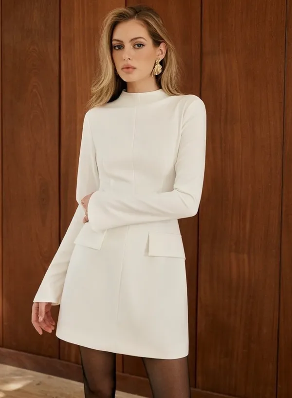 Odd Muse The Ultimate Muse Split Sleeve Mini Dress White Size M - Image 2