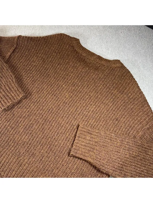 American Eagle 90s Ribbed Knit Sweater Woman’s Size Small Oversized Vtg - Image 5