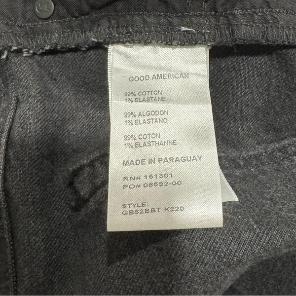 Good American Good Boy Washed Black 34‎ Jeans - Size 15 - Image 9