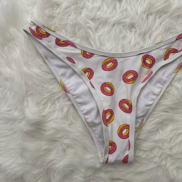 Zumiez Odd Future Donut High Leg Hipster Bikini Bottoms Size Medium - Image 3