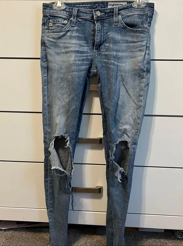 AG Adriano Goldschmied Distressed Skinny Jeans - Image 2