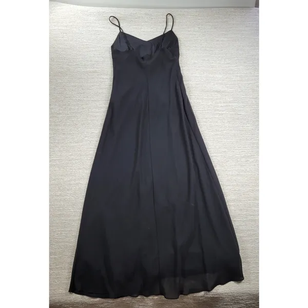 VTG Bora Prom Dress XL Black Bling Accent Sheer Layer Fairy Goth Evening Gown - Image 4