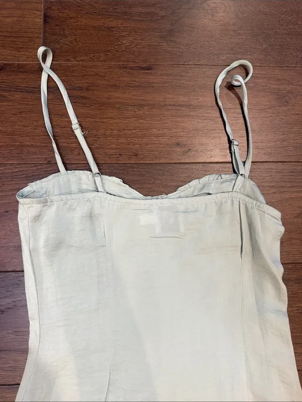 Princess Polly Light Green Maxi Slip Dress Size 0 - C33-088 - Image 9
