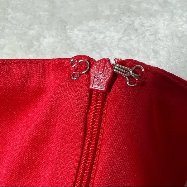 Tiger Mist Red Millie Ruched Mini Dress - Image 4