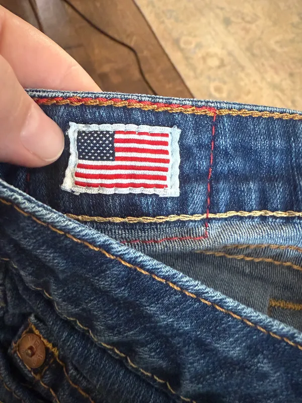 True Religion EUC Dark Blue Bootcut Jeans - Image 6