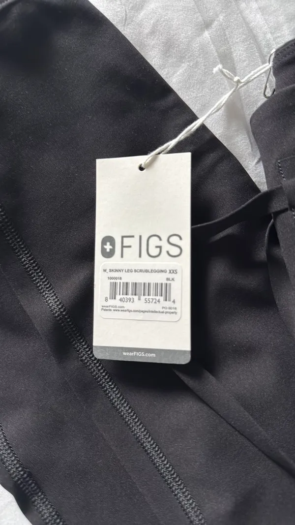 Figs Black scrub leggings XXS - Image 2