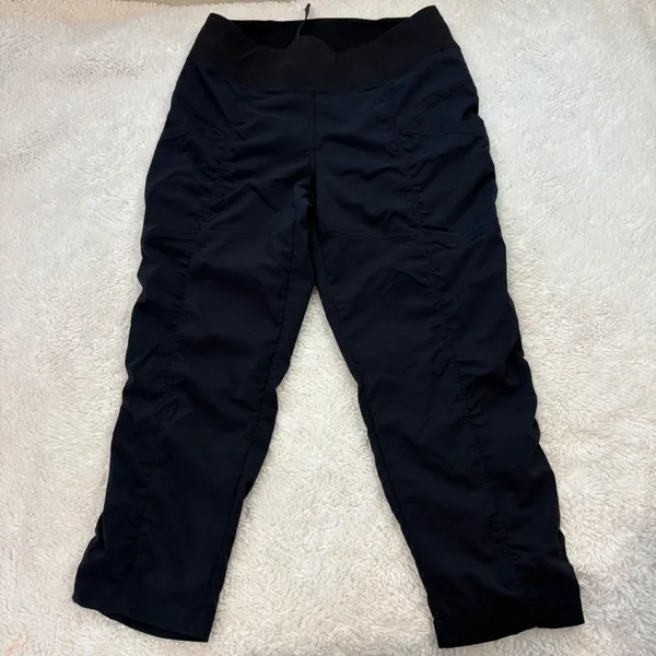 Prana Womens Black Capris 22" Hiking Gorpcore Outdoors Athletic Casual Sz 2 - Image 2