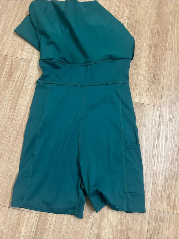 Abercrombie & Fitch Teal Double-Strap travelers Mini Dress - Image 5