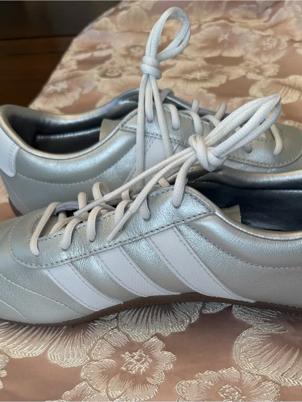 Adidas Women's Grand Court Lo Shoes - Silver Metallic/White/Gum Size 9.5 Sneaker - Image 7