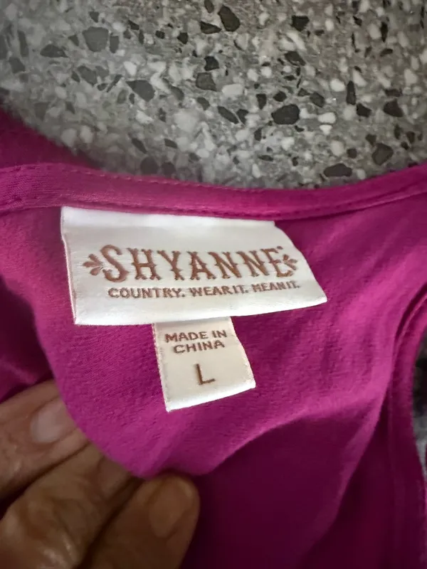 Shyanne Deep Magenta Lace-Trim Smocked Tank - Image 6