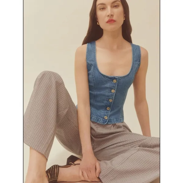 Reformation Tai Denim Top 6 - Image 6