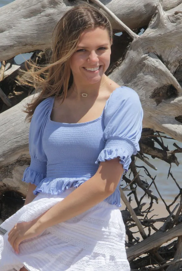 Forever 21 Smocked Peasant Crop Top - Image 3