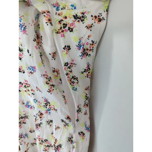 AFRM Floral V-Neck Midi‎ Dress - XS - Multicolor V-Neck Summer Party Boho - Image 6