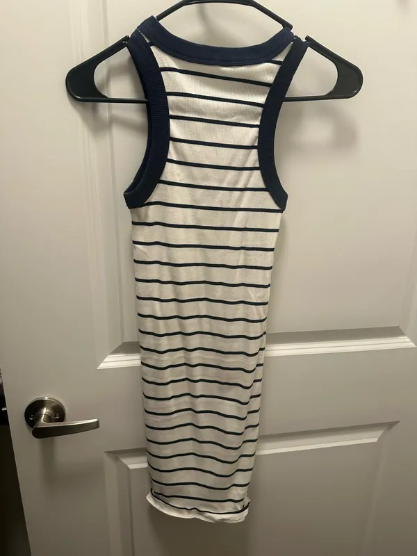 Striped Halter Mini Dress  - Image 2