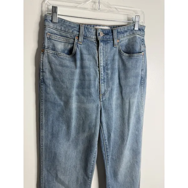 Denim‎ Forum The 90s Naomi Super Hi Stovepipe Size 30 Minimalist 7 YR Blue Taboo - Image 9