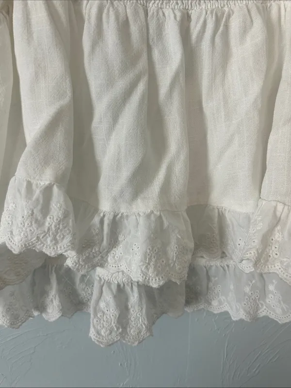 Princess Polly White Lace-Trim Cami Tank - Image 4