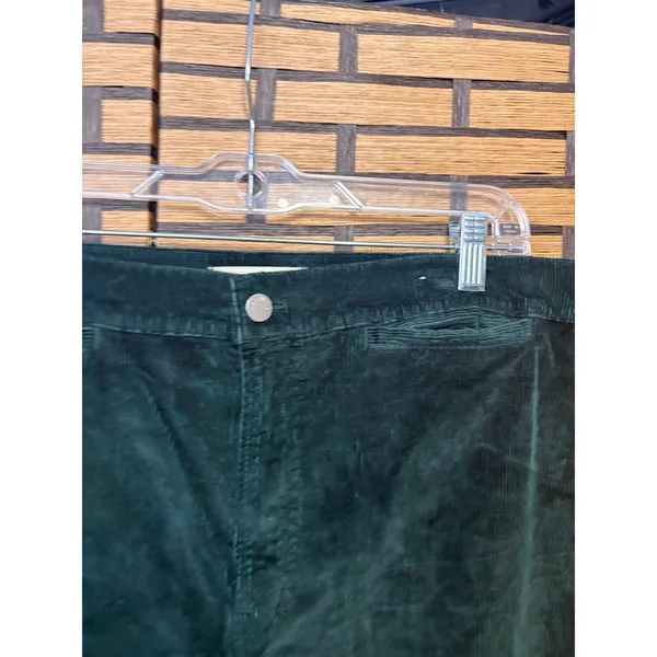 Madewell Dark‎ Green Corduroy Emmett Wide Leg Pants Size 32 - Image 3