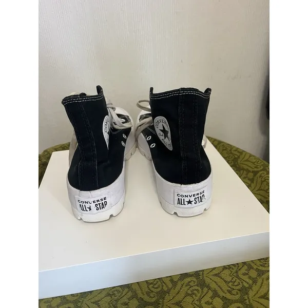 Converse Chuck Taylor All Star Hi High Lugged 2.0 Platform Canvas Sneakers 8.5 - Image 4