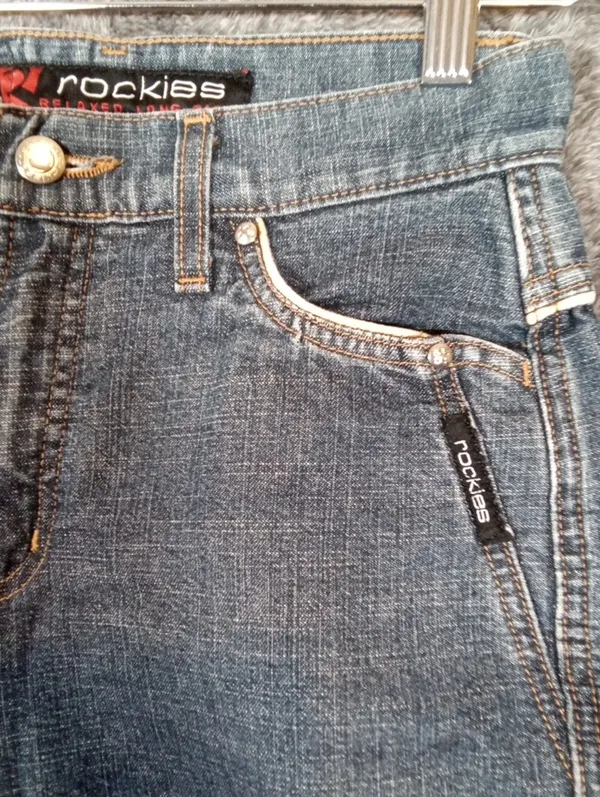Rockies Vintage Relaxed High Rise Western Cowgirl 90s Womens Jeans Size 3/4 - Image 8