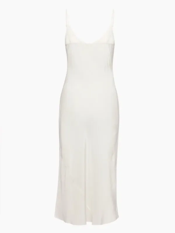 NWT Aritzia | Wilfred | Only Slip Midi Dress in Light Birch Size XL - Image 2