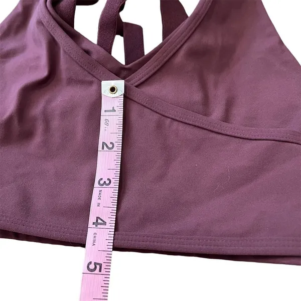 Gymshark Women's XS Purple Crossover Sports Bra Yoga Gym Activewear - Image 6