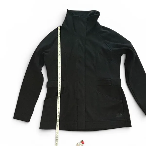 The North Face Womens Avery Jacket A8XR Black Full Zip Softshell Fleece Lined - Image 4