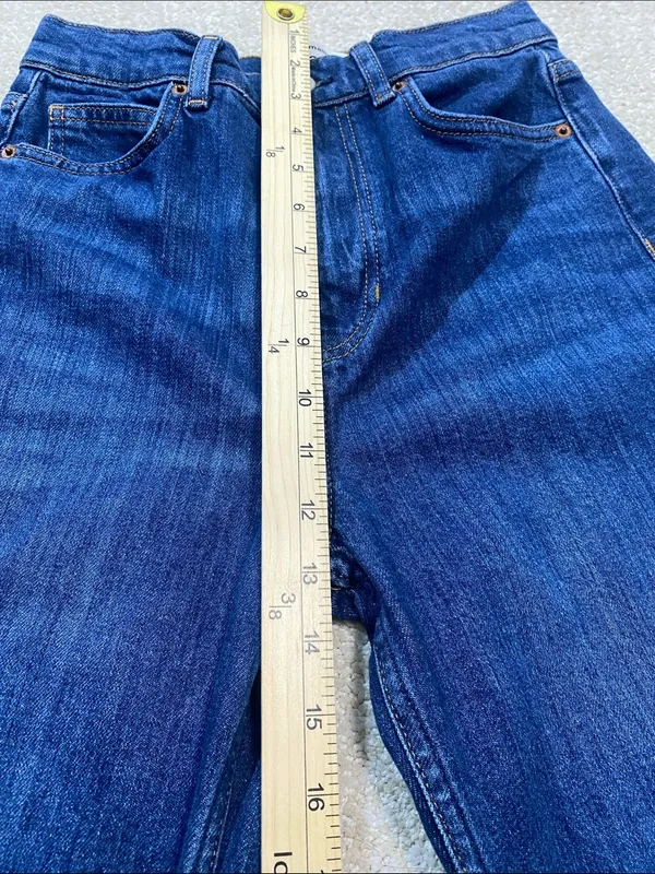 Reformation Dark Blue Wide-Leg Jeans Size 26 - Image 12