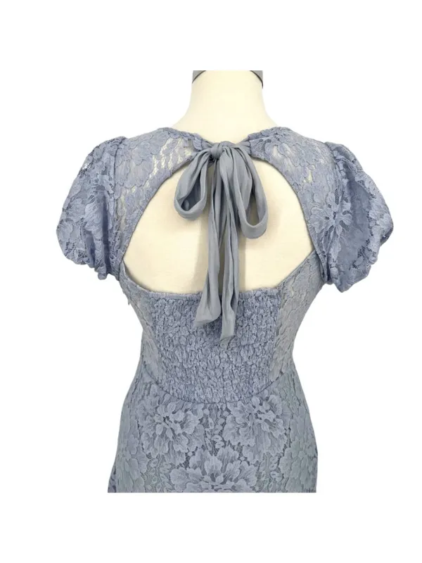 Free People Hailee Puff Sleeve Dress Twinkling Perry Size Medium NWOT Coquette - Image 5